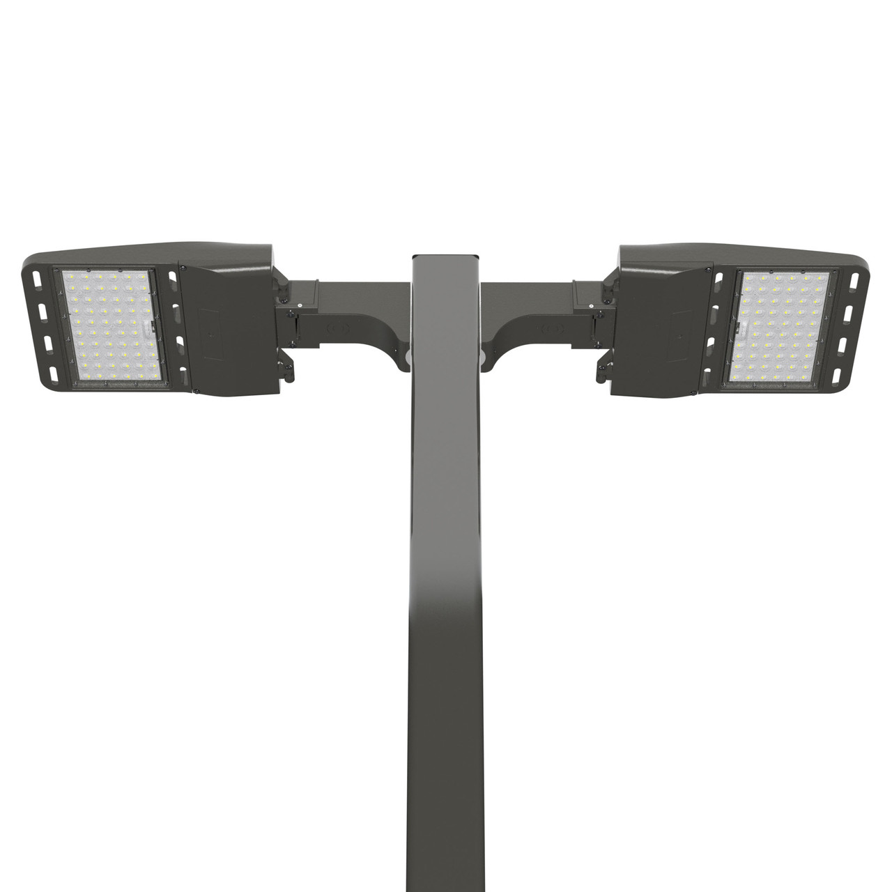 Parking Lot Light Pole Kit w/ Fixed-Mounted Lights